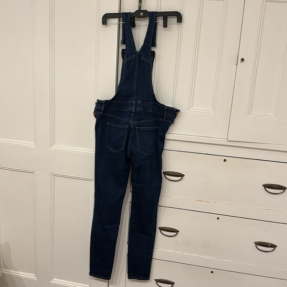 MADEWELL DARK DENIM SKINNY OVERALLS SZ XS - Picture 4 of 5